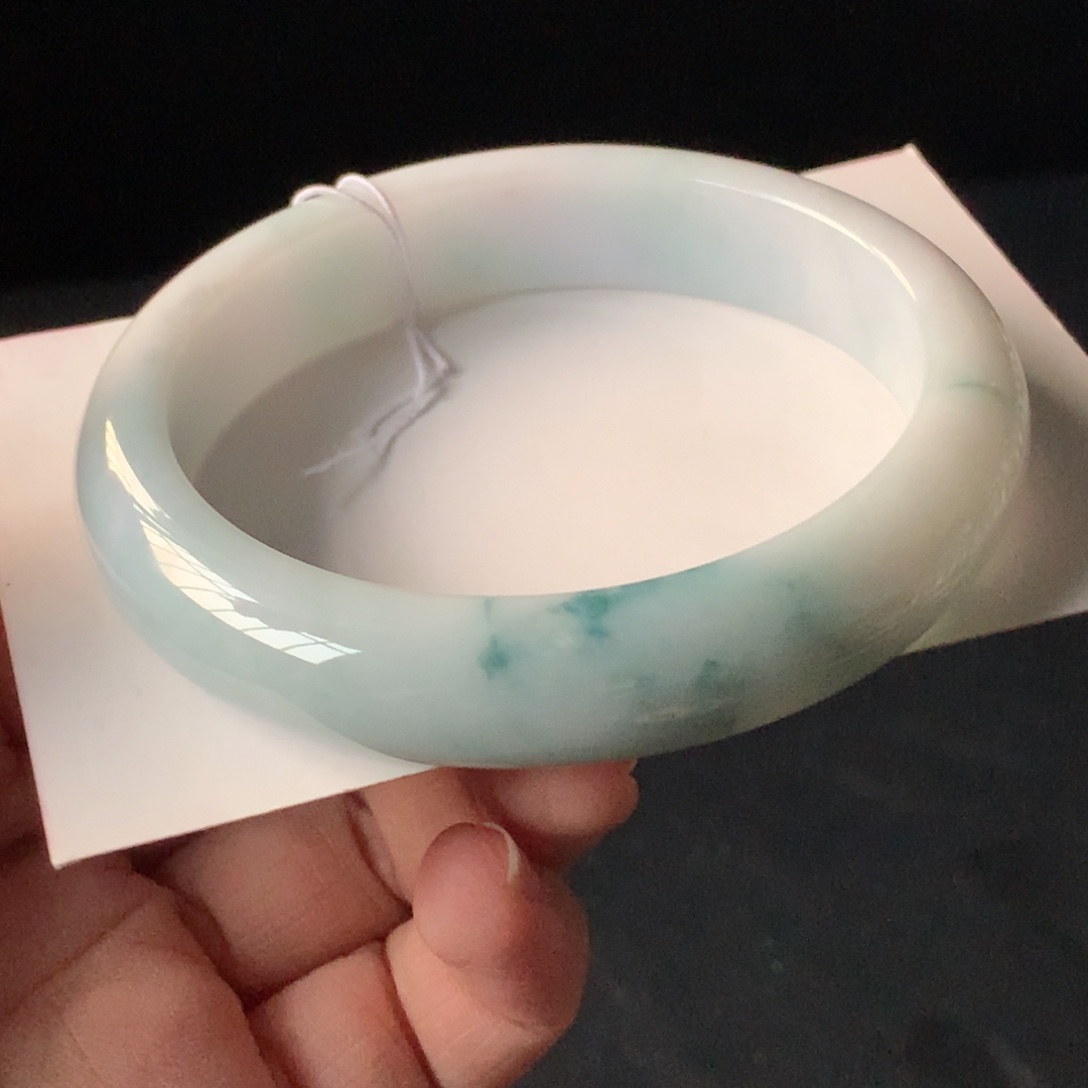 翡翠未镶嵌手镯100号59.8-13.1-8.3