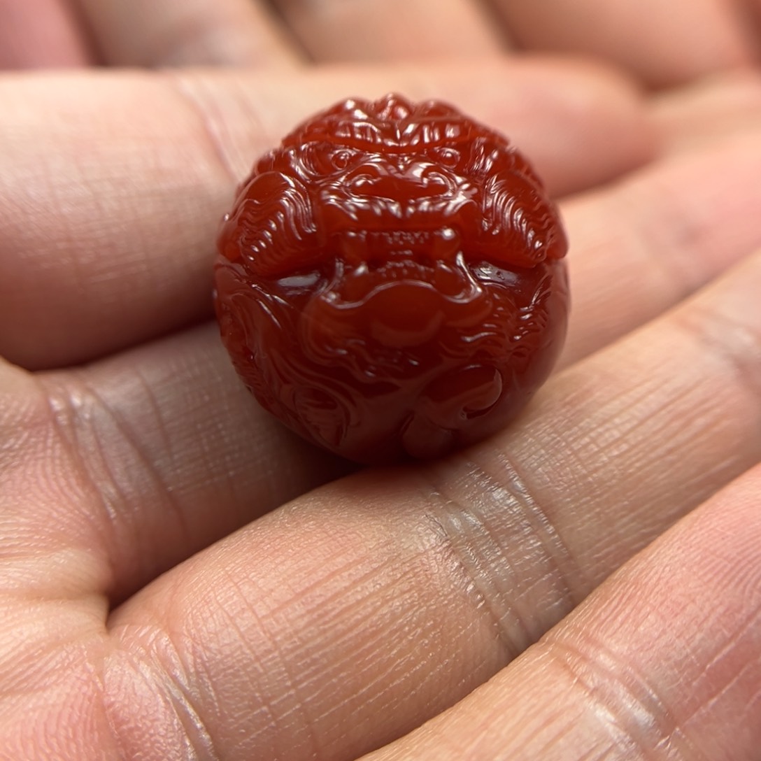南红玛瑙龙珠未镶嵌木*哥