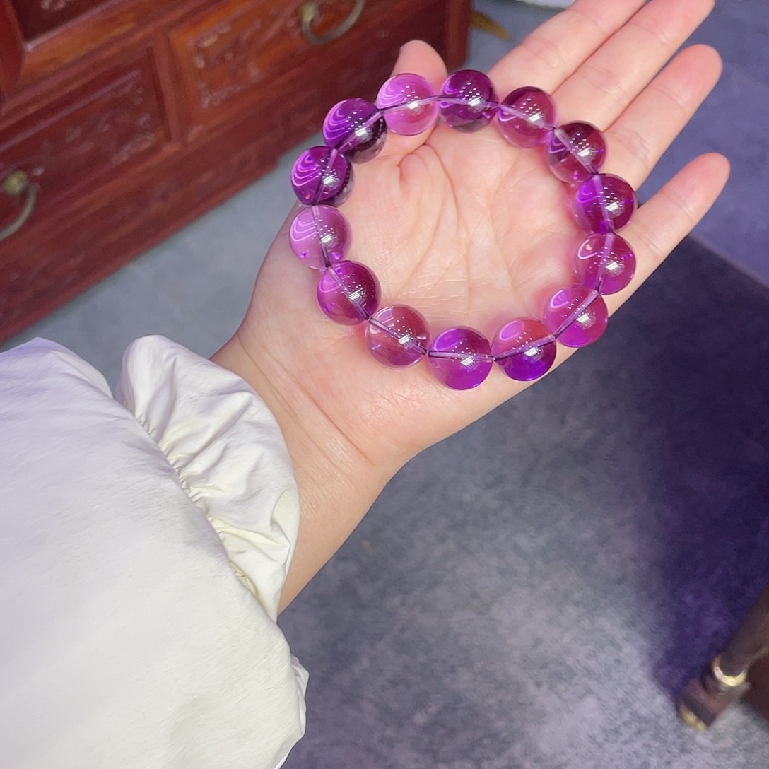 紫晶手链未镶嵌紫水晶