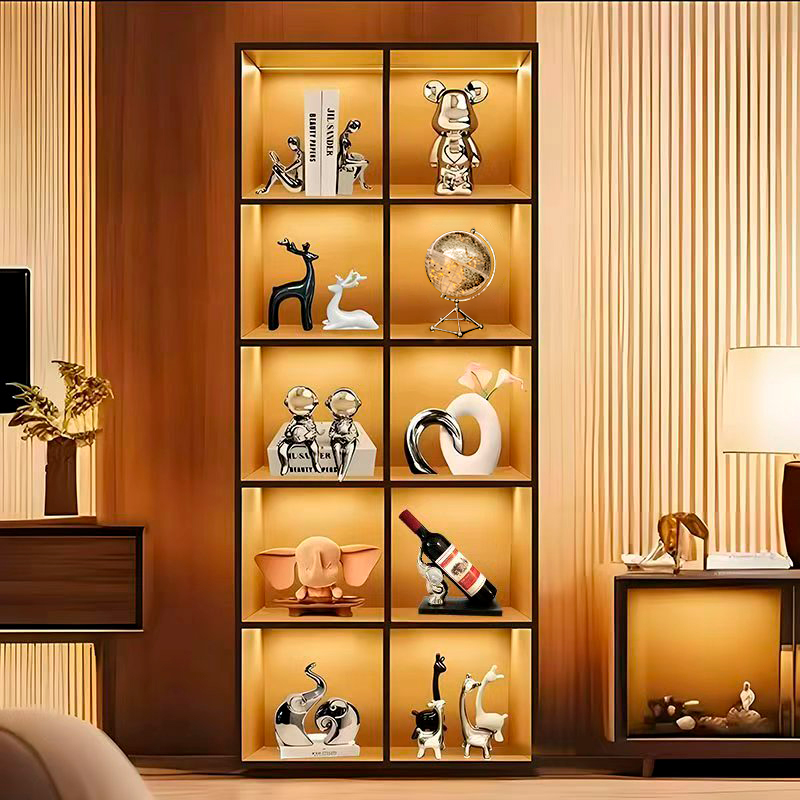 岐素轻奢别墅客厅酒柜陶瓷高级家居电视柜工艺品摆设摆件酒柜套装