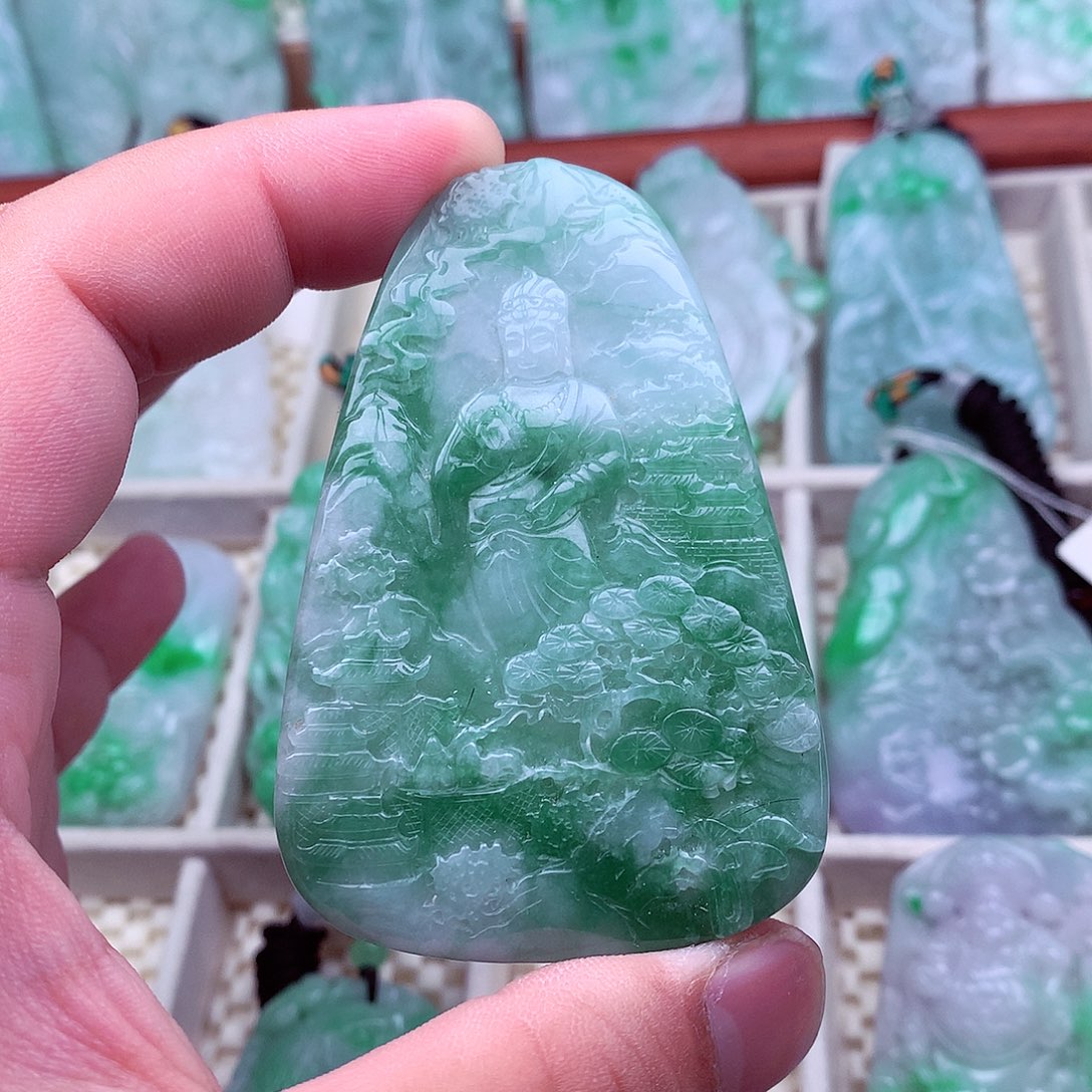 翡翠未镶嵌吊坠(不含链)