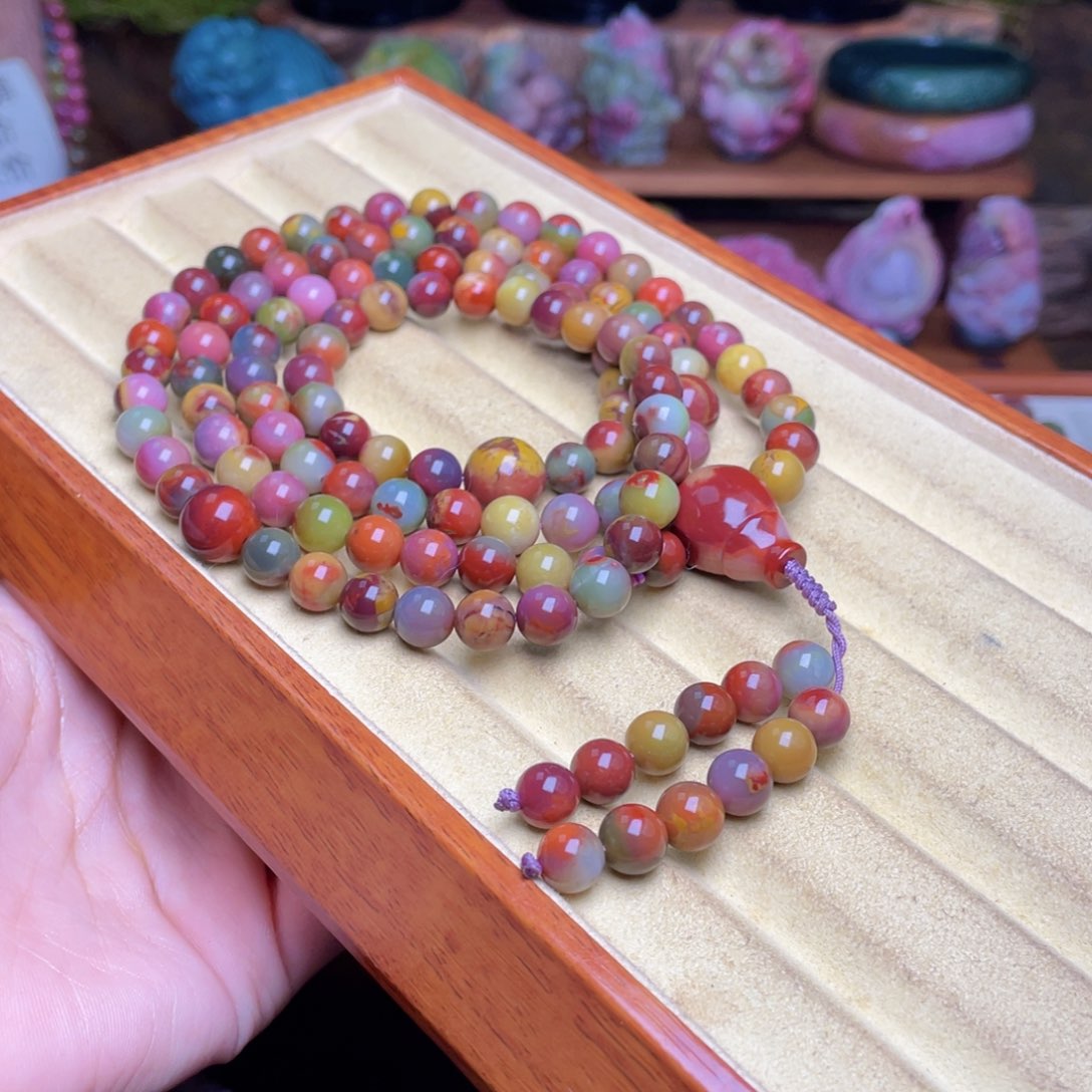 玛瑙/玉髓珠宝半成品未镶嵌L****Y盐源玛瑙油画风包浆