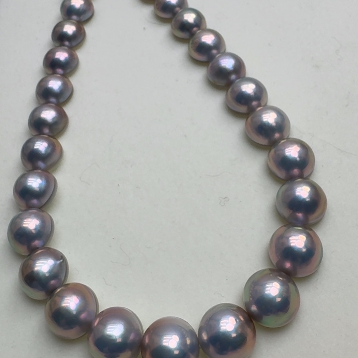 拼合珍珠（马贝珠）颈饰未镶嵌