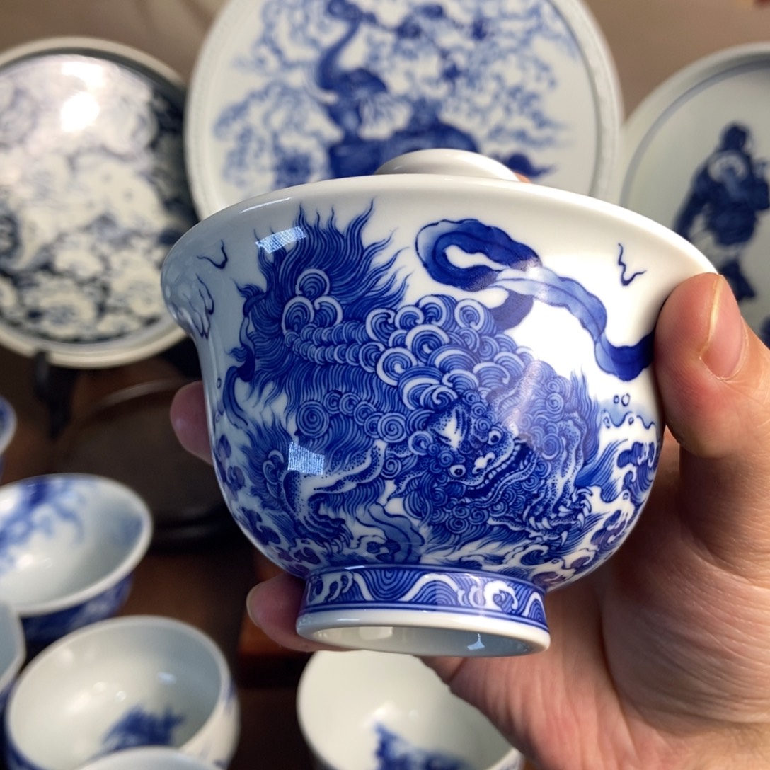 野***奇景德镇手工手绘陶瓷
