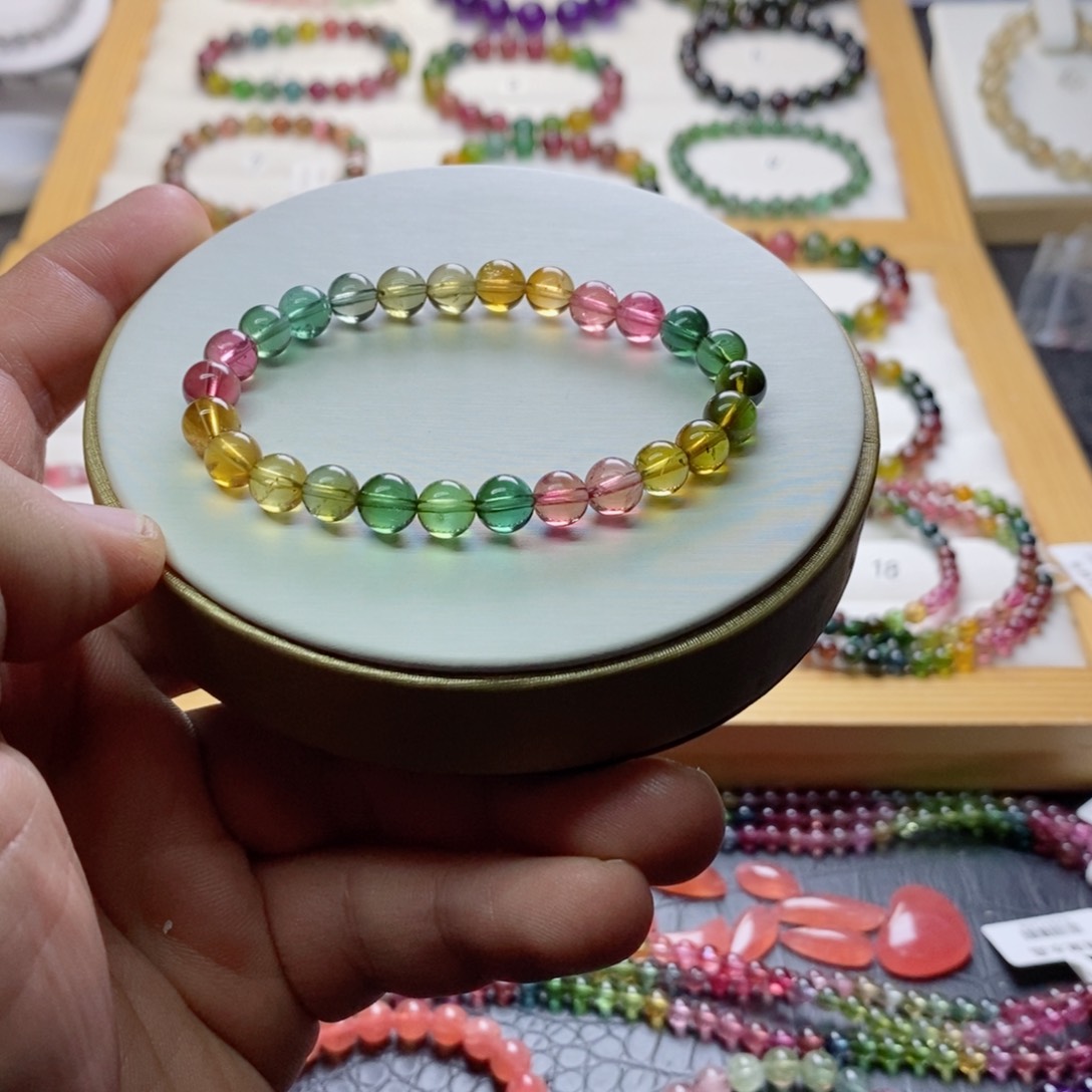 碧玺碧玺手链未镶嵌