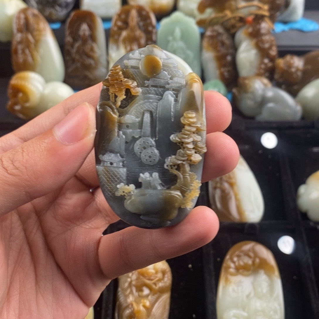 和田玉挂件未镶嵌