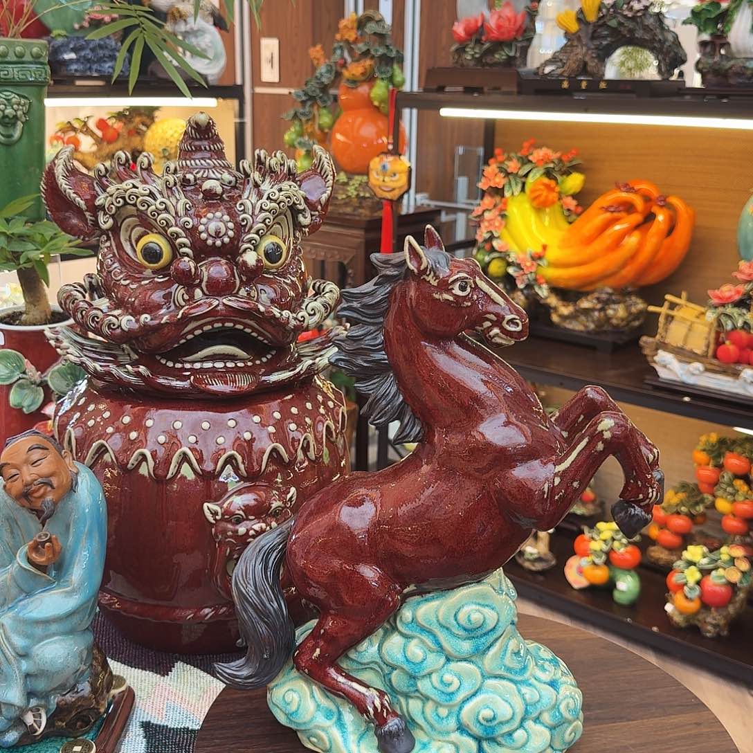 陶瓷红运千里精品