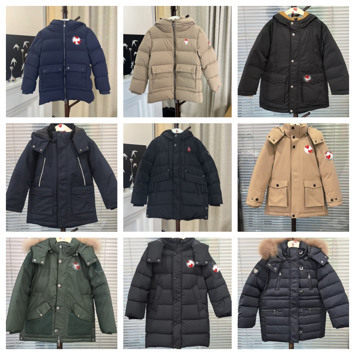 【门店撤柜】童装男女童中长款轻奢简约休闲时尚连帽秋冬羽绒服