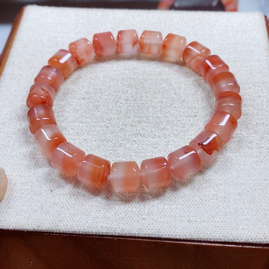 南红玛瑙未镶嵌手串卡9
