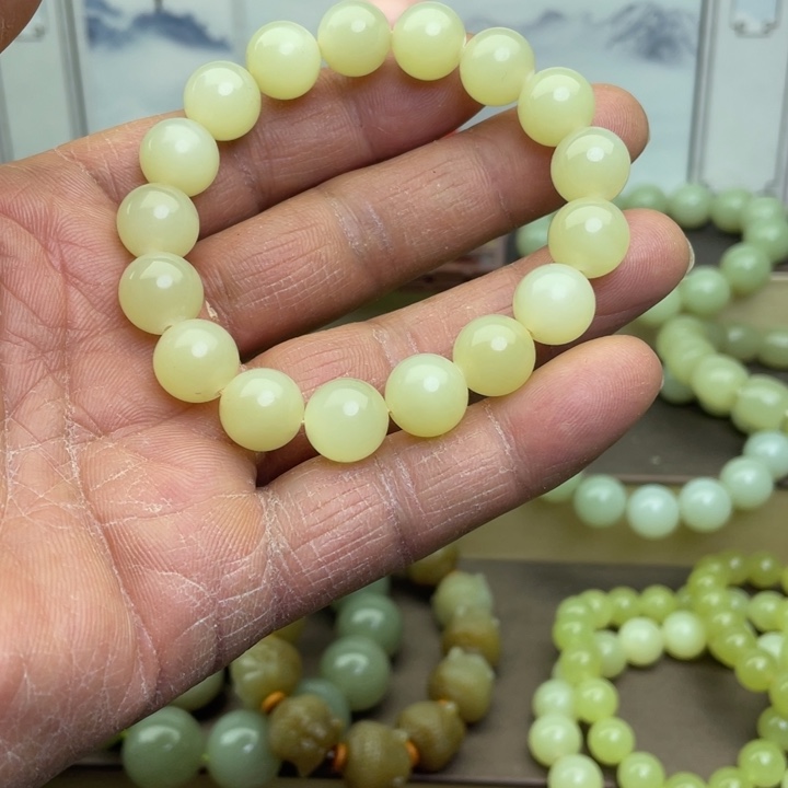 和田玉未镶嵌手链