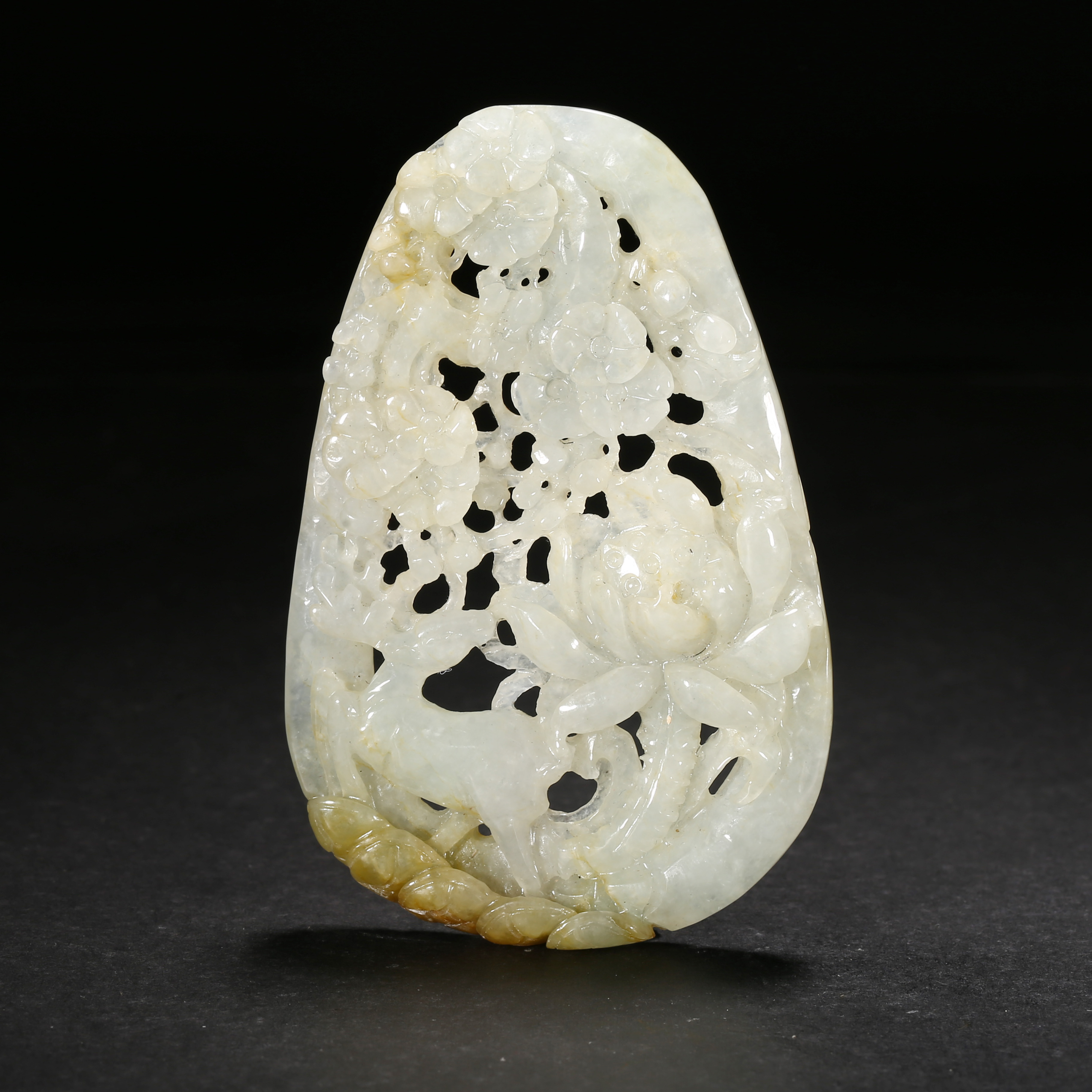 清代*翡翠秋山佩/13XQ3443/翡翠【北京文博】