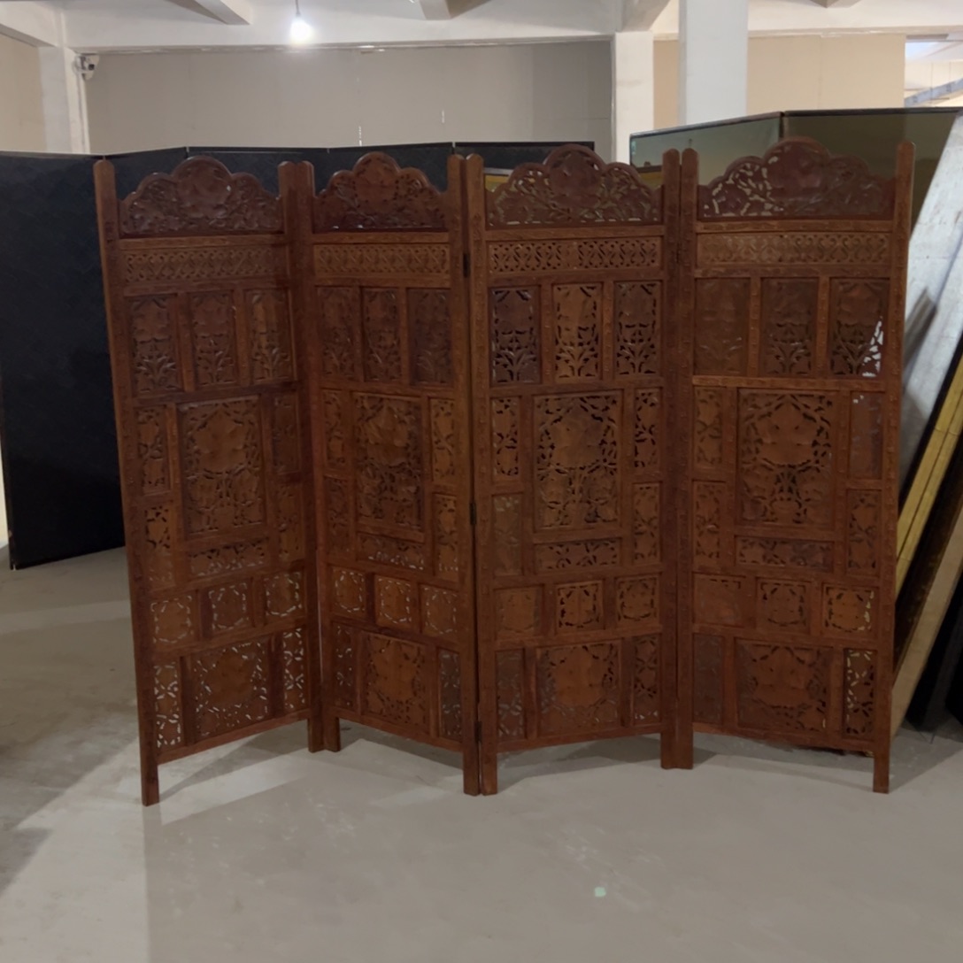 绘画屏风框画茶空间设计