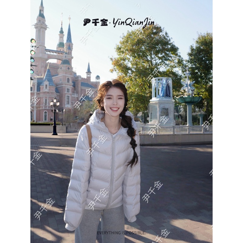 尹千金Q【芝士小排骨】高克重90白鸭绒羽绒服内外穿经典款Y257595