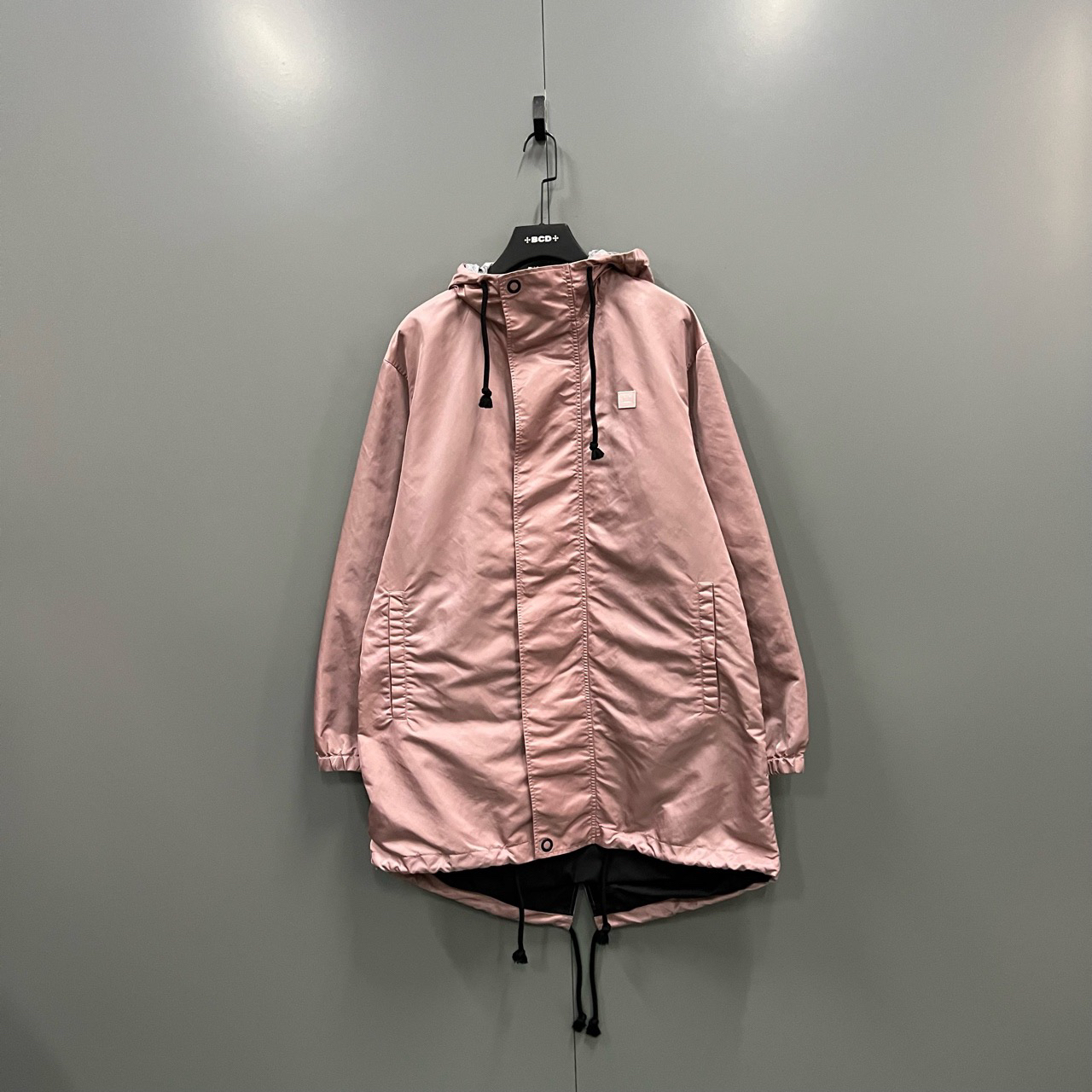 Acne Studios 粉色徽标连帽外套 M码/98新/7000/无配件 ki302587