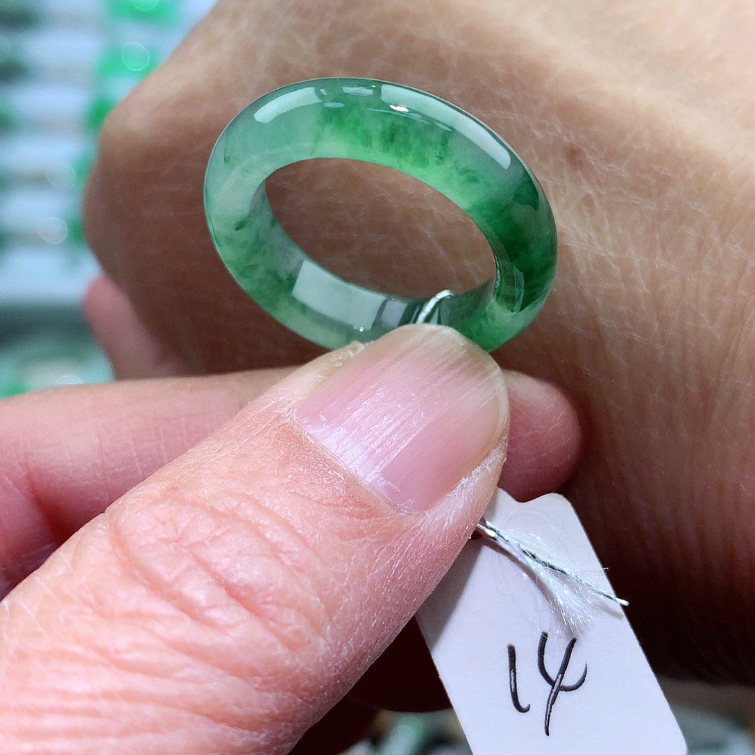 未镶嵌戒指翡翠14号