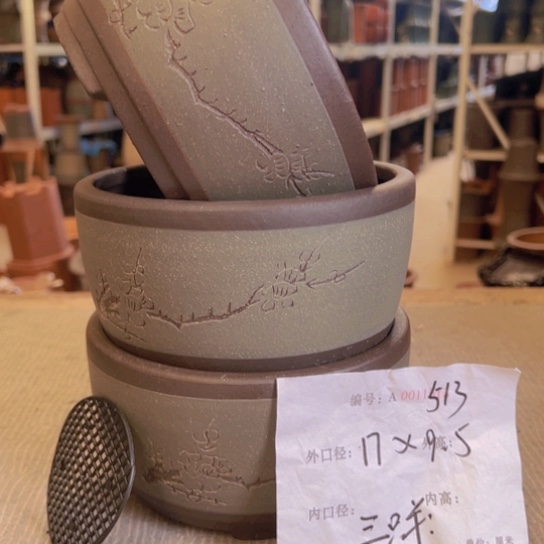 紫砂花盆紫紫砂盆
