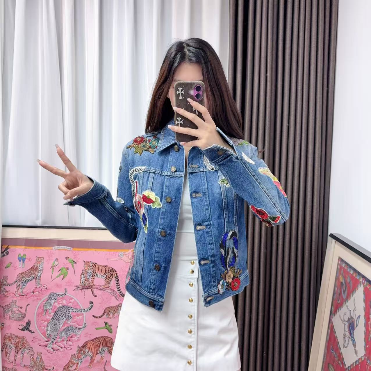 95新 YSL/圣罗兰 麦殿/外套蓝色/250801WGY2Z03