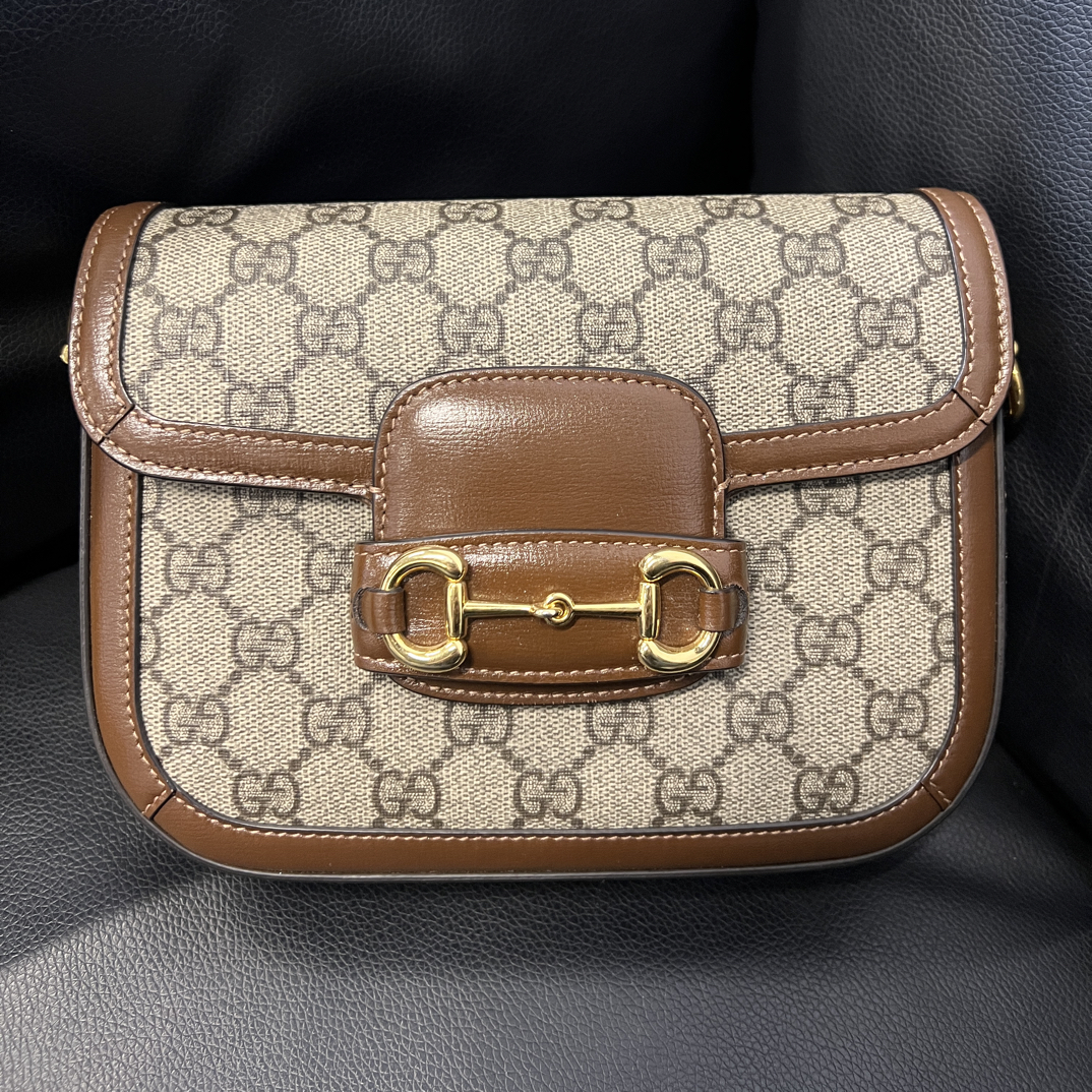 99新 GUCCI/古驰 1955小号单肩带斜挎包/5076