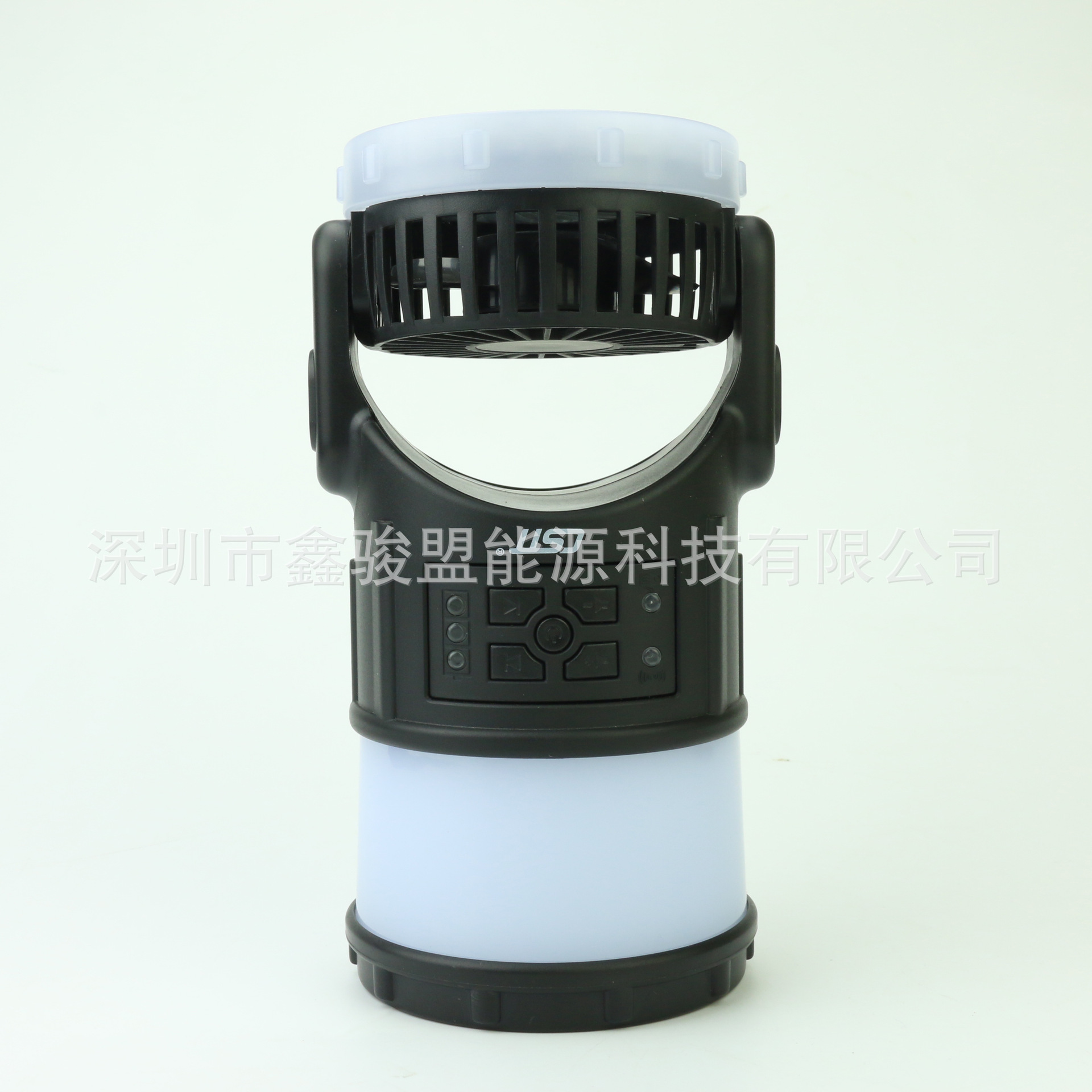 直发新款LED户外野营灯可充电多功能风扇驱蚊器