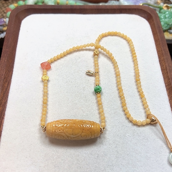 翡翠颈饰未镶嵌吊坠