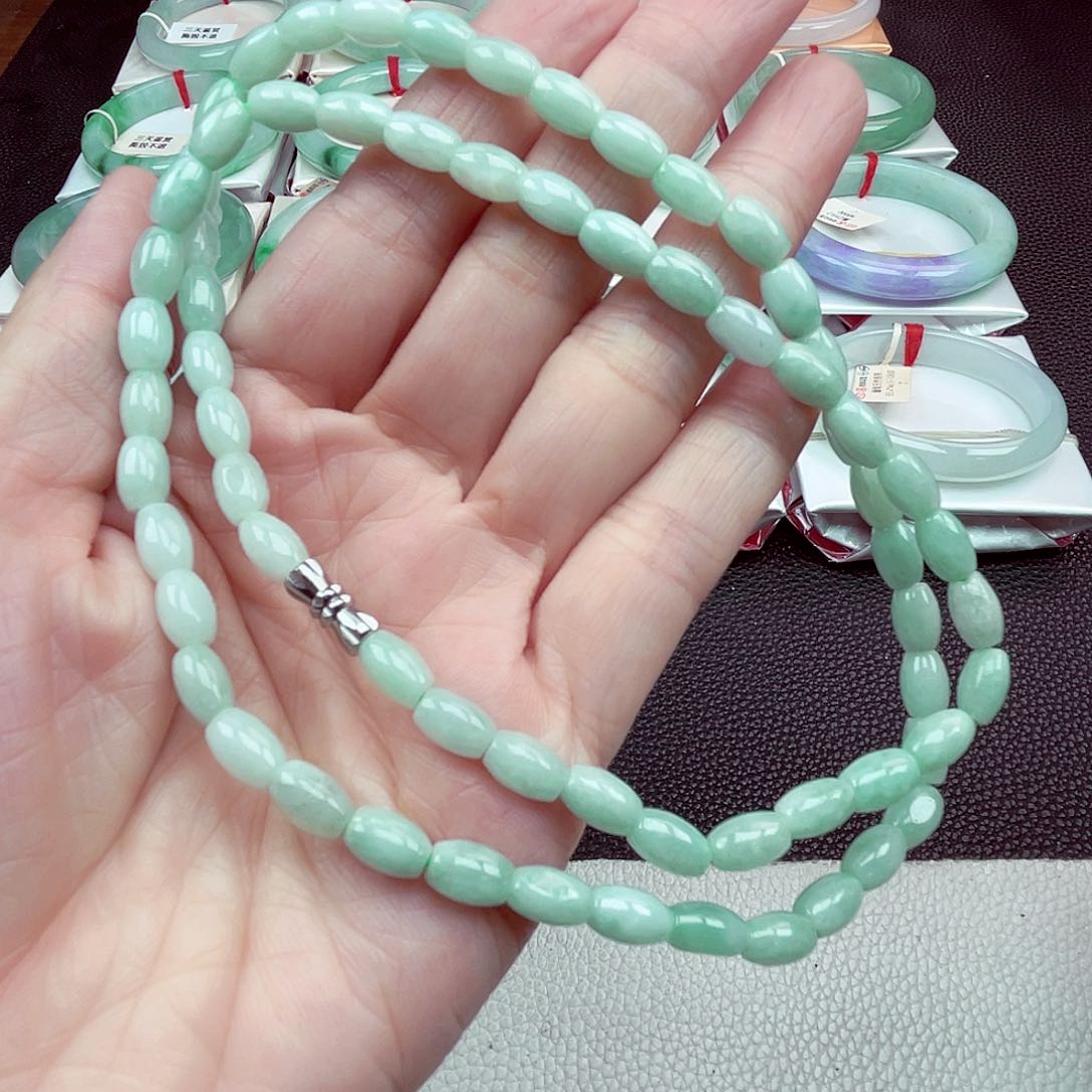 翡翠未镶嵌颈饰天然缅甸翡翠
