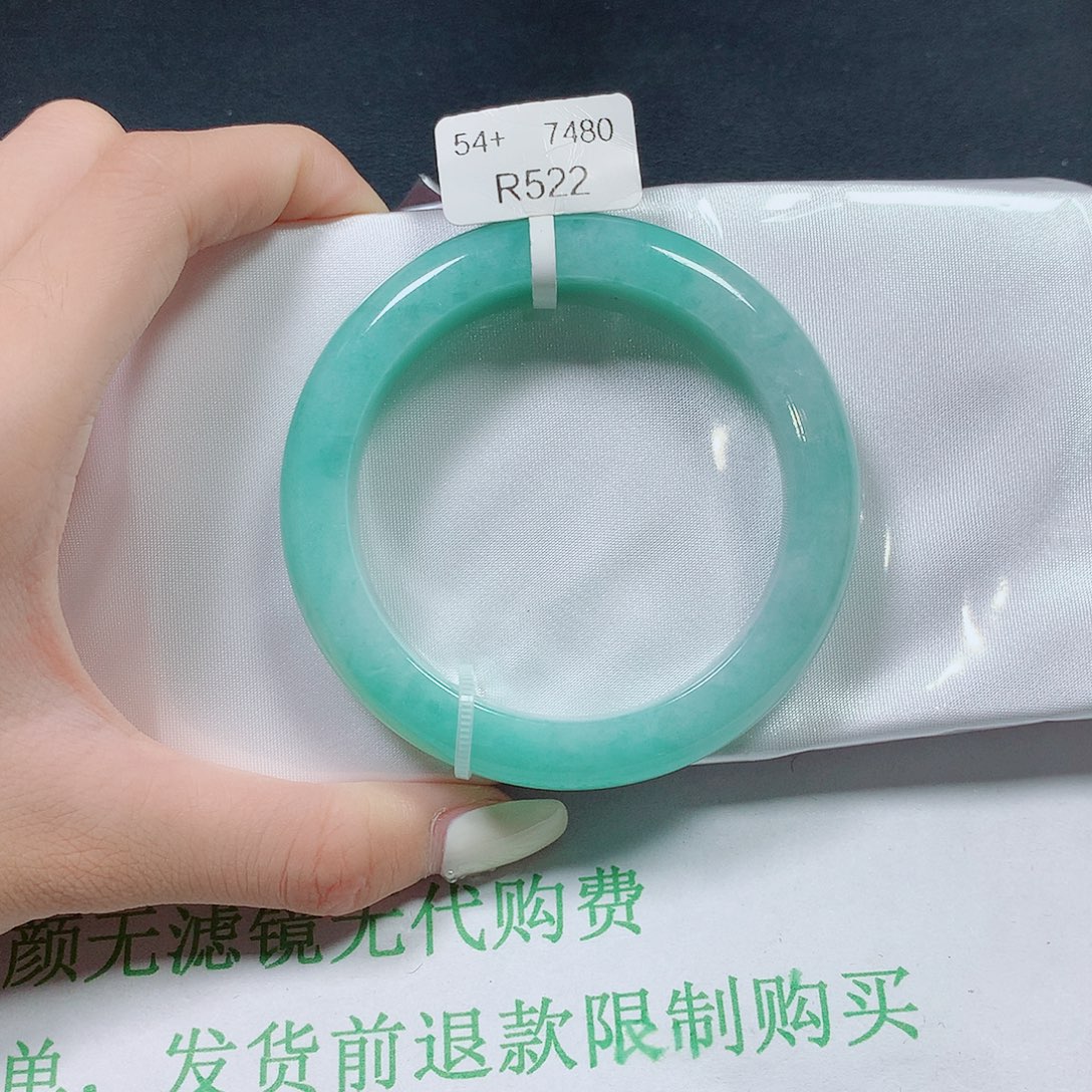 翡翠未镶嵌手镯翡翠手镯54