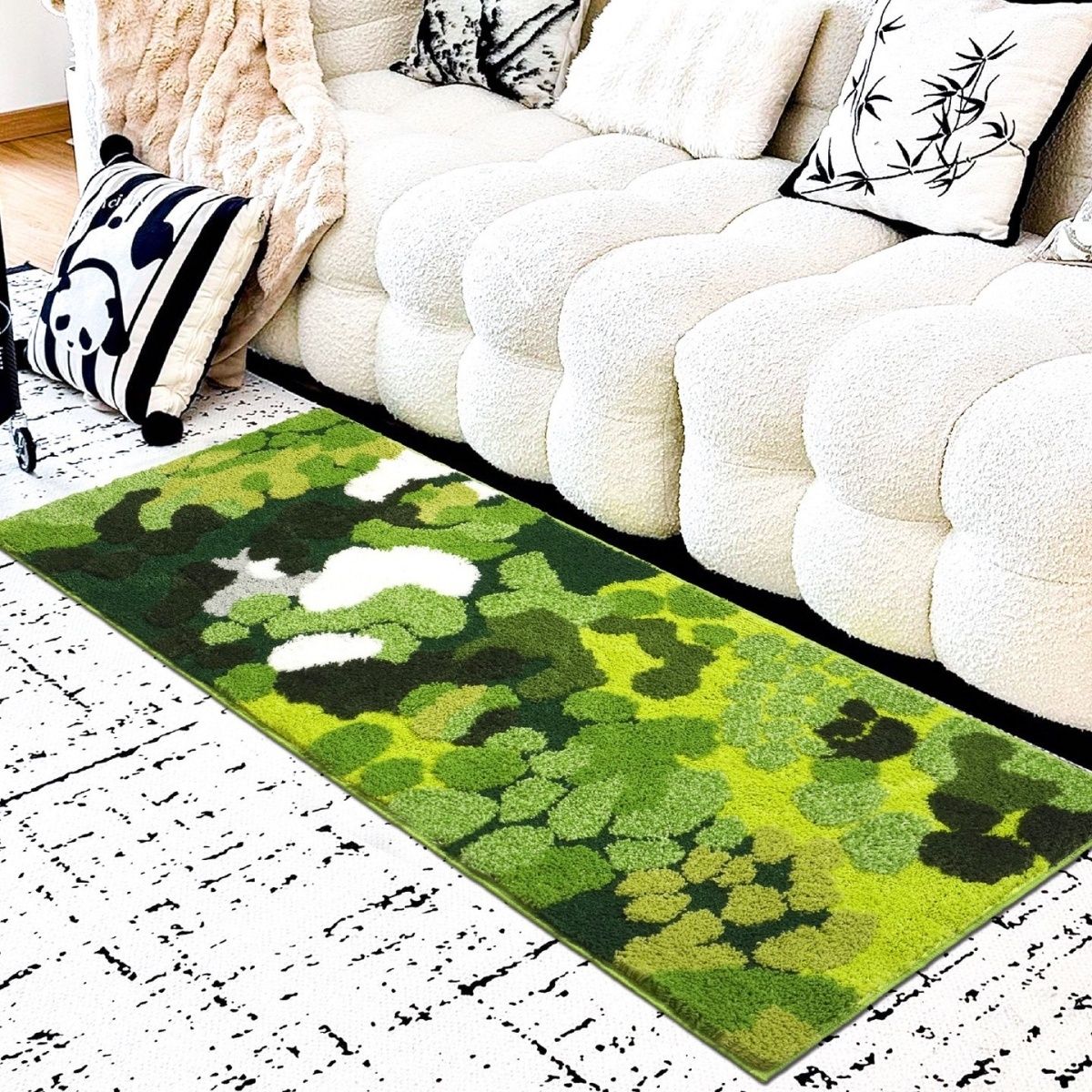 【畅销】绿野仙踪多尺寸苔藓森林适用于客厅卧室床边地毯