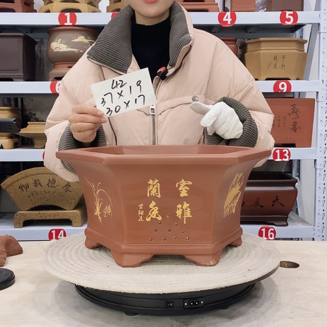 紫砂花盆紫砂花盆