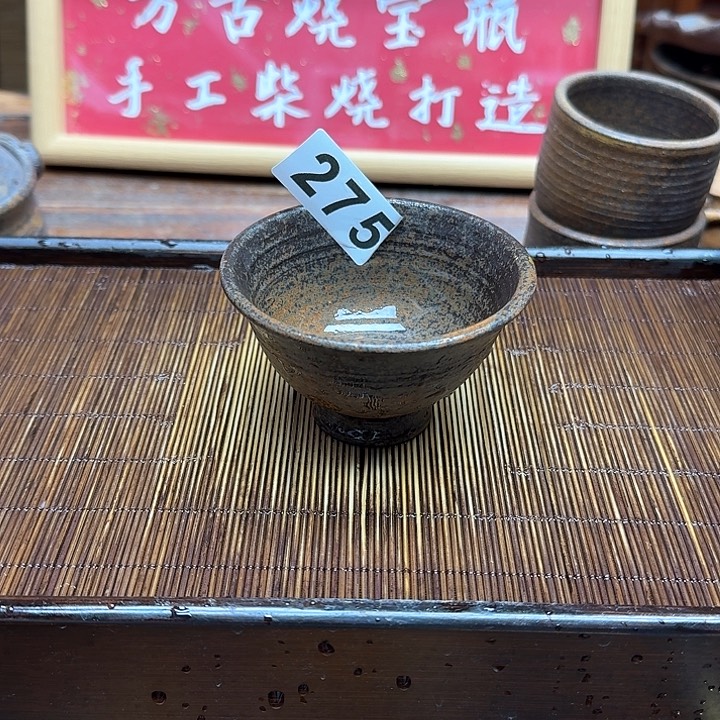 纯手工制作粗陶茶具