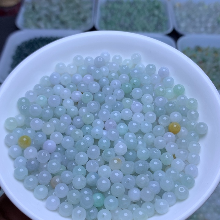 散珠翡翠卡5.3冰绿白100个