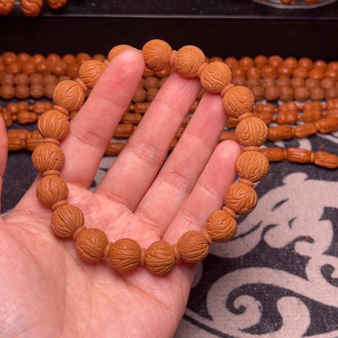 手串桃核龙纹甲骨12