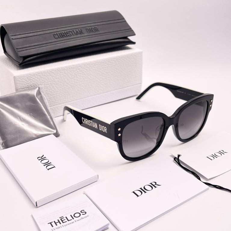 全新未使用 DIOR/迪奥 【九筒奢品】白色字母树脂墨镜/4598