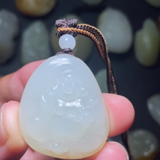 和田玉（糖玉）玉牌未镶嵌用****8