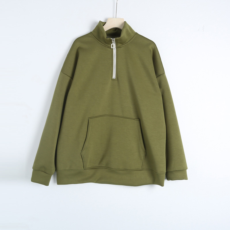 W0209卫衣立领半拉链韩版休闲卫衣袋鼠口袋长袖外套运动