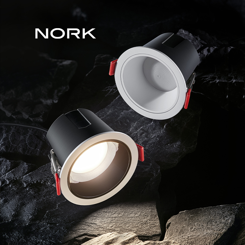 诺克咏风天花板led筒灯嵌入式75mm深杯防眩家用客厅吊顶孔灯