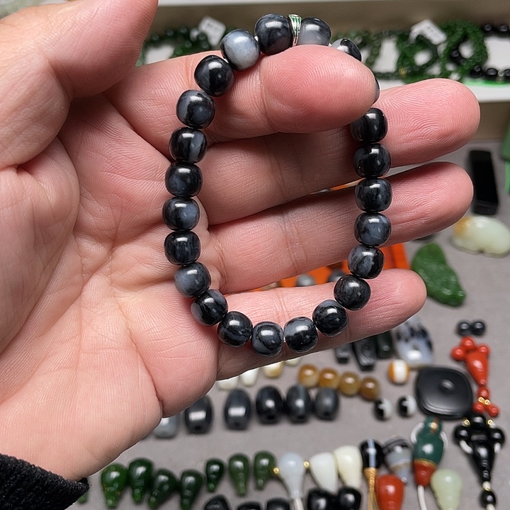 和田玉未镶嵌手链