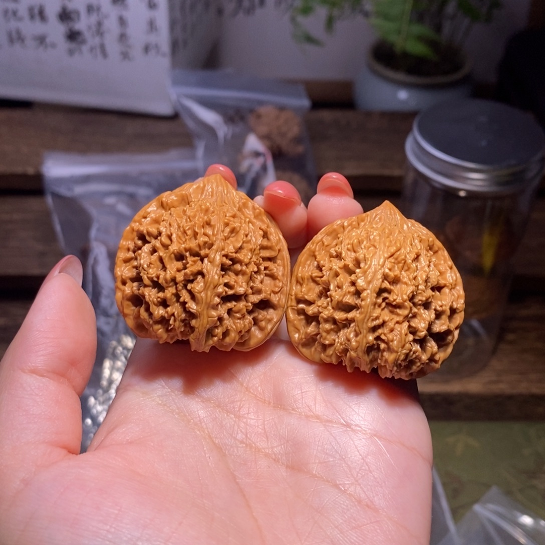 吊坠文玩核桃全品38满天星正尖