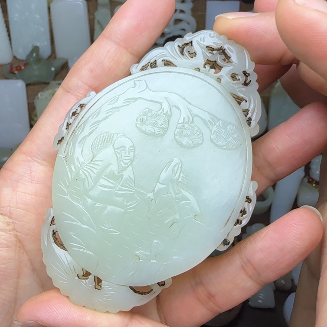 和田玉挂件未镶嵌