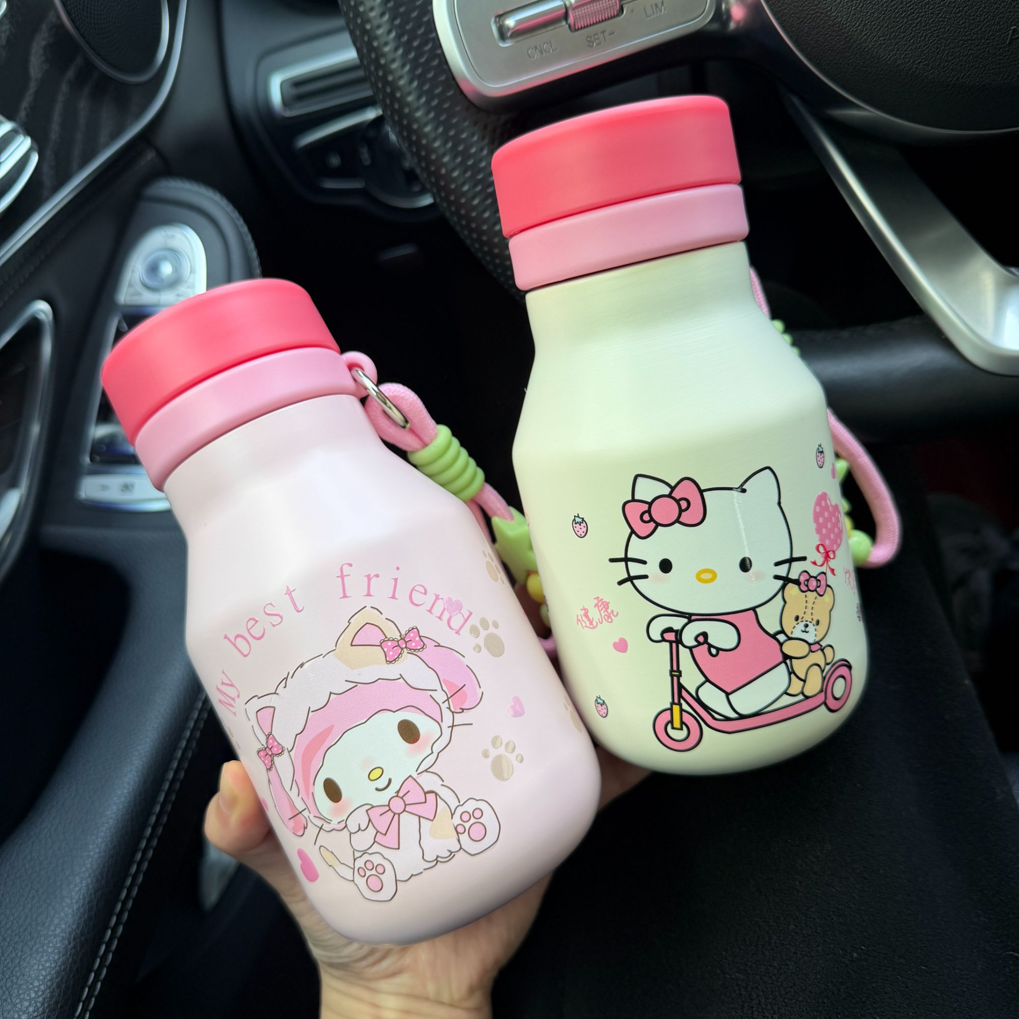 2025新款保温杯男女生高颜值吸管双饮水杯咖啡杯便携杯子
