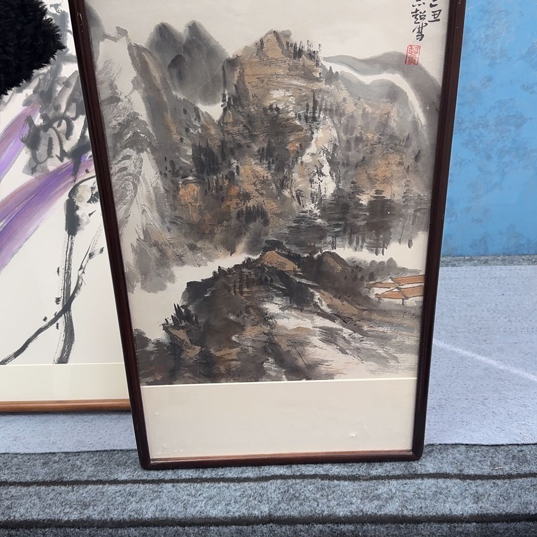 清***尘国画郑志超精品带框