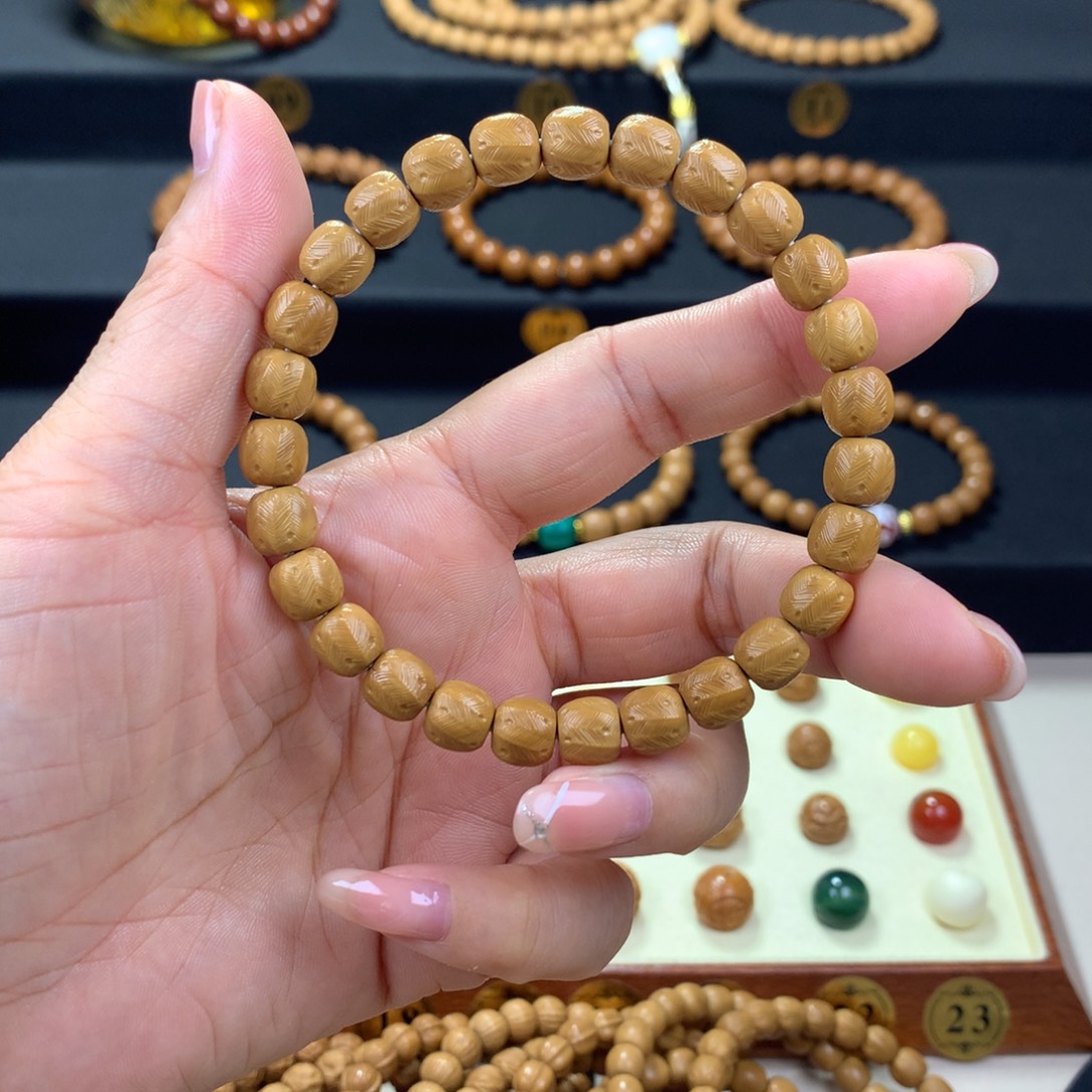 猴头核桃手串猴头核桃原皮原色灵羽