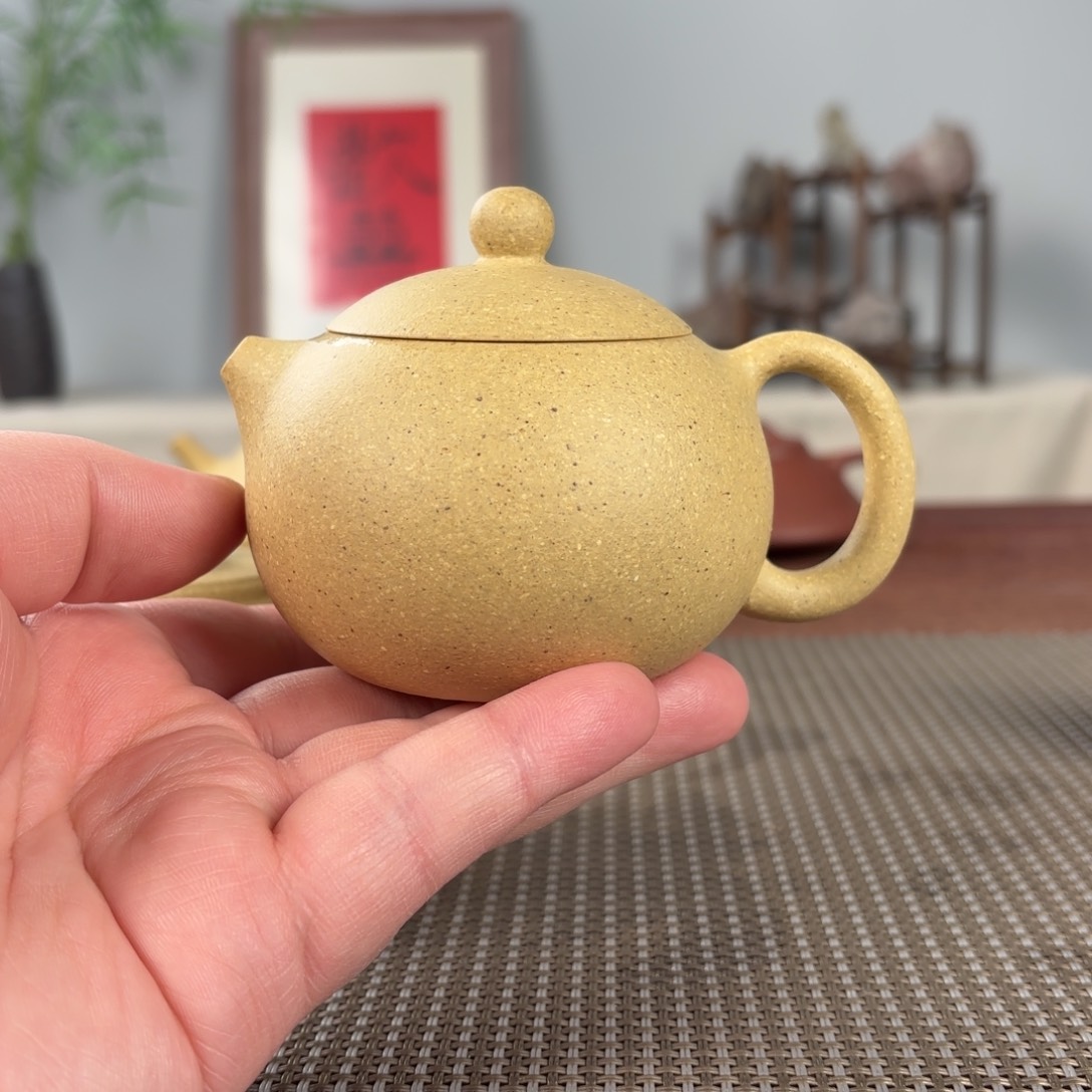 紫砂茶壶微瑕黄龙山原矿紫砂壶
