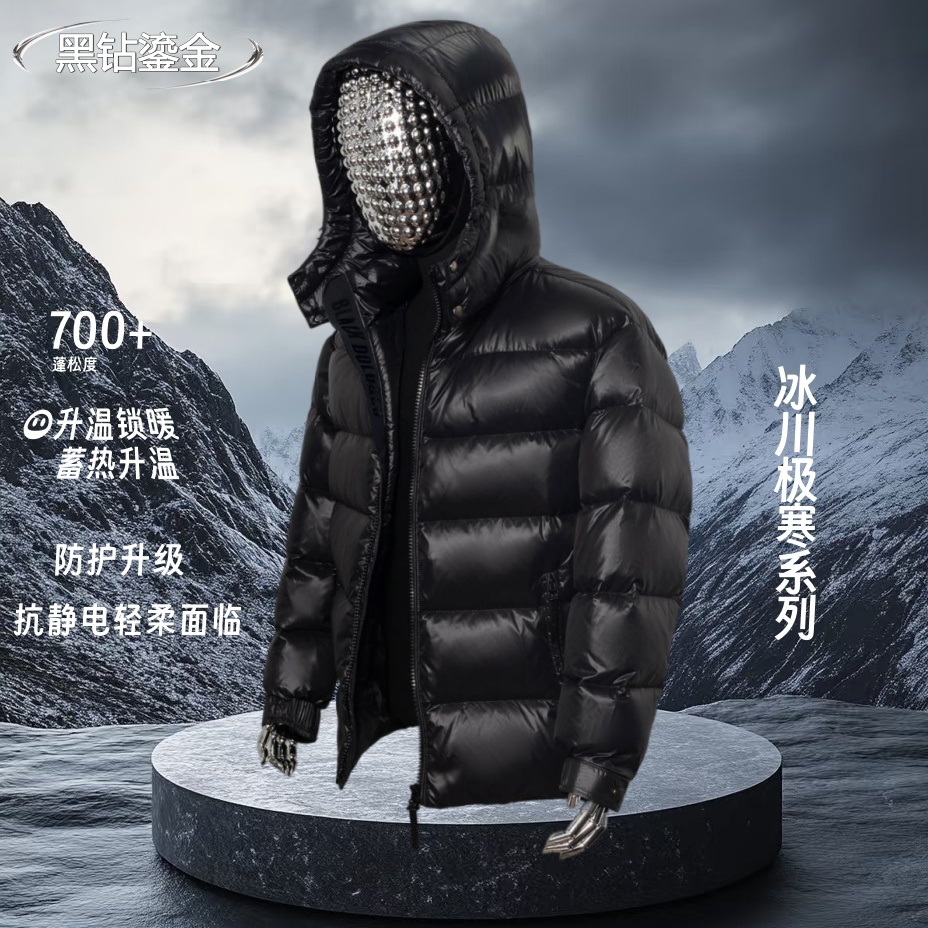 2025冬季男士休闲时尚潮流新品防寒保暖羽绒服