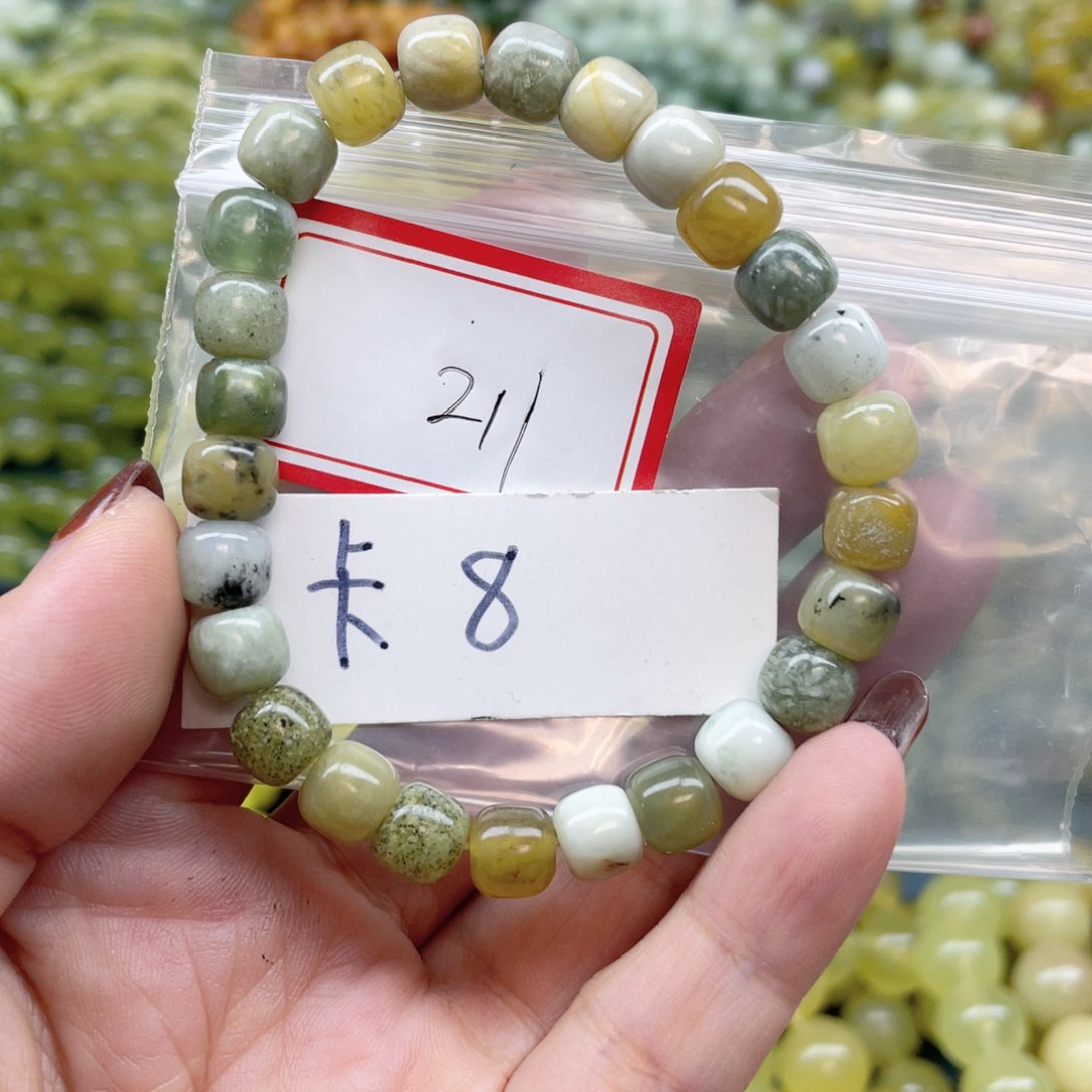 未镶嵌蛇纹石玉手串