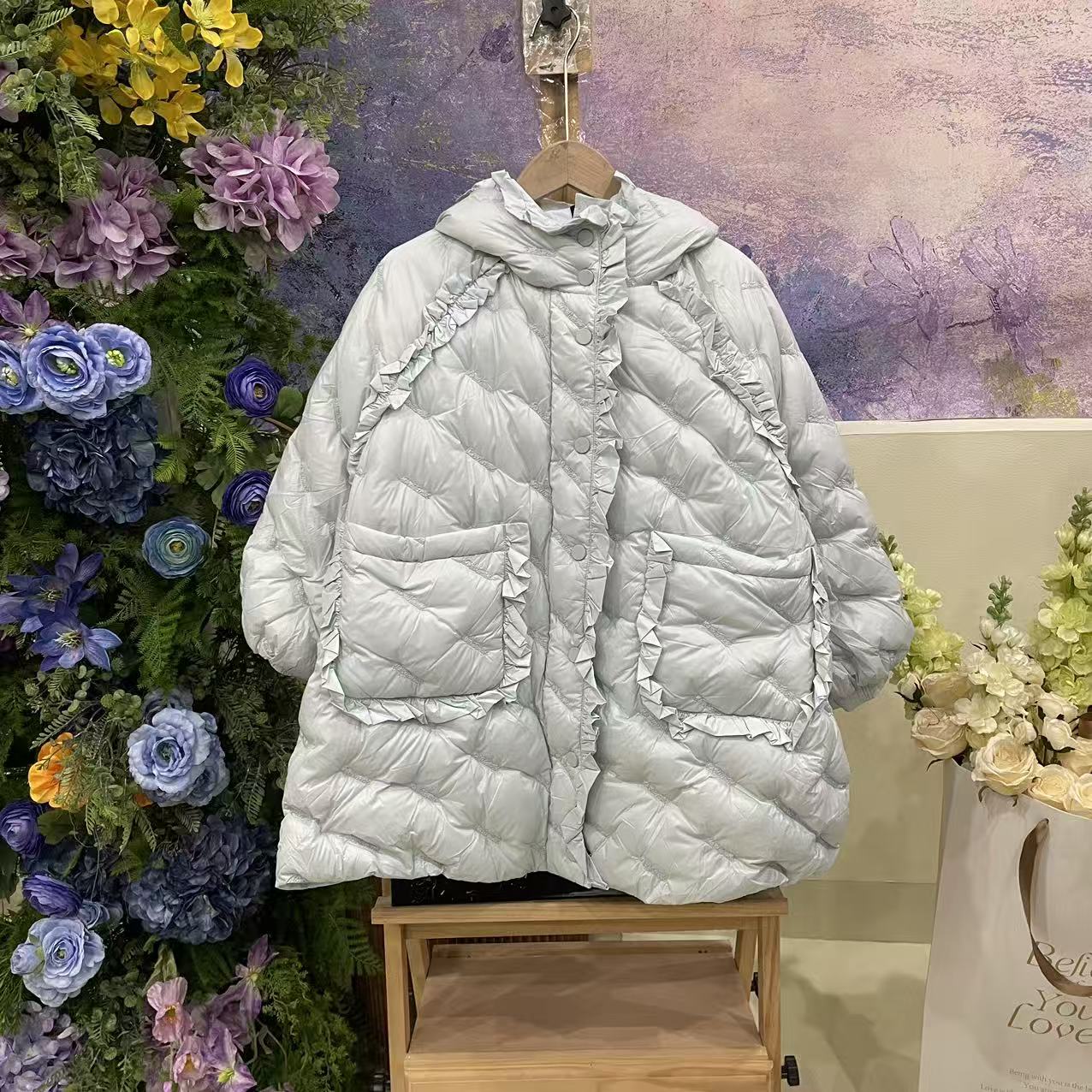 154DA浅蓝羽绒服4521