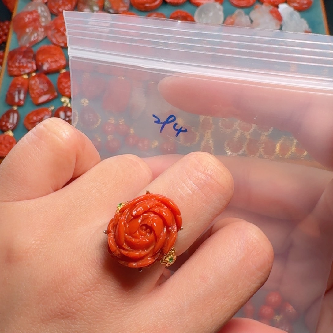 南红玛瑙南红银S925镶嵌