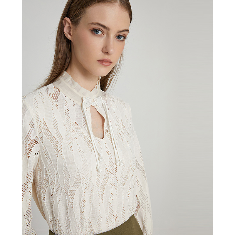 【尚雅】莱芙艾迪儿针织长袖上衣1E4S24144