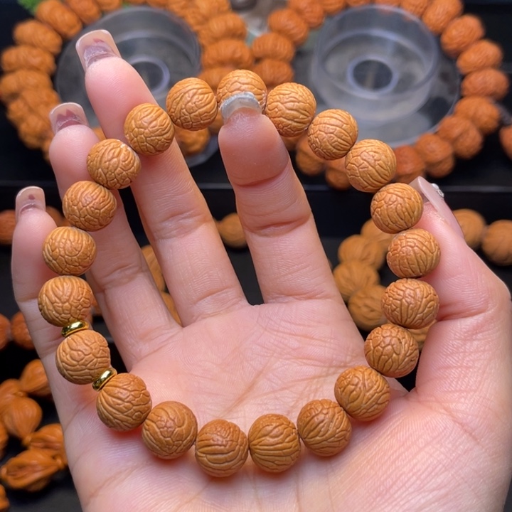 桃核手串1.2尺寸聚宝盆（2号链接）