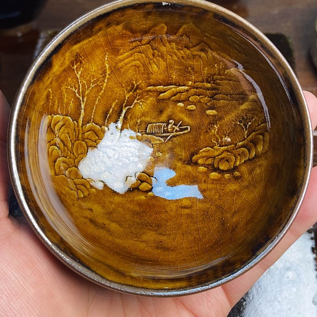 龙窑柴火建盏主人杯