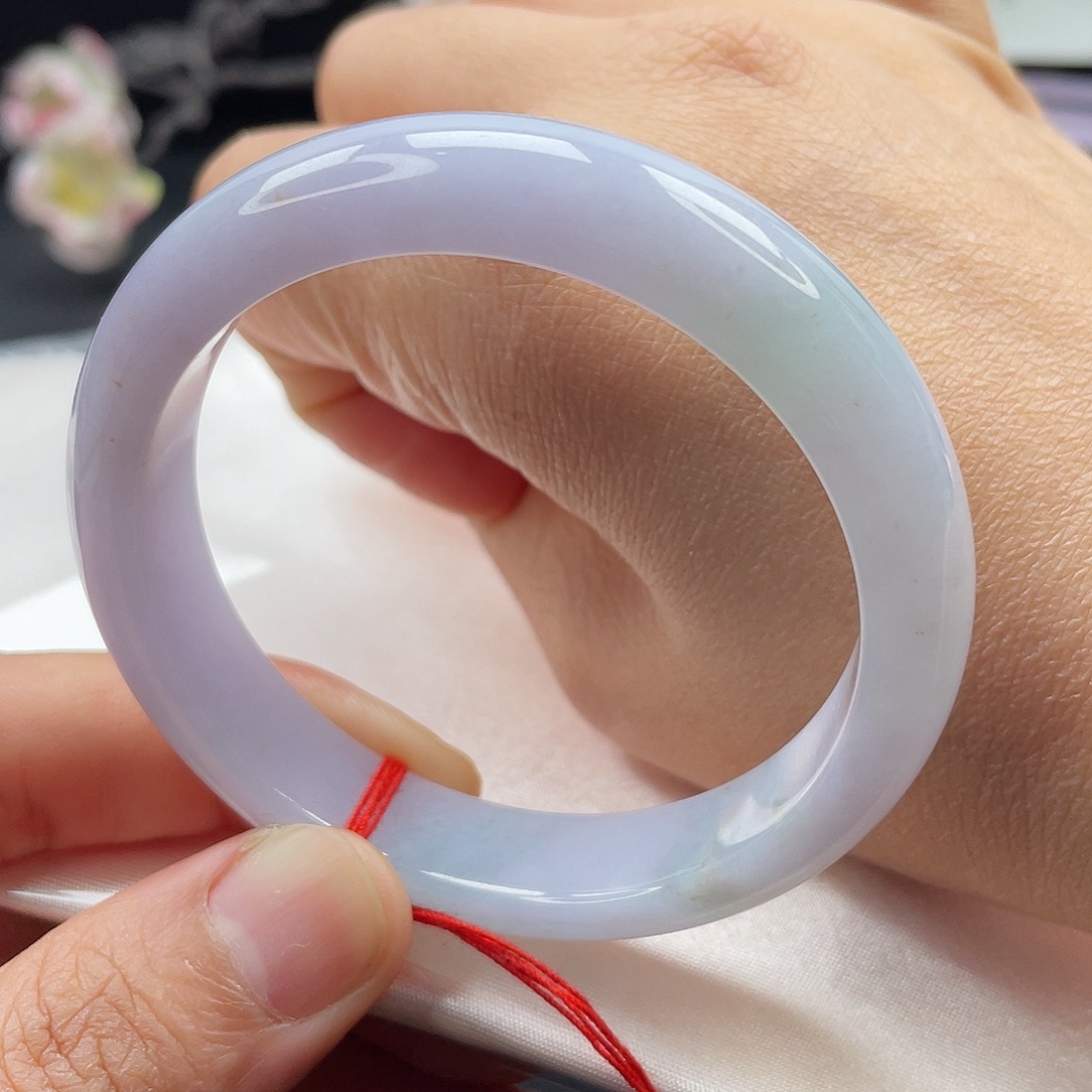 翡翠未镶嵌手镯正圈9